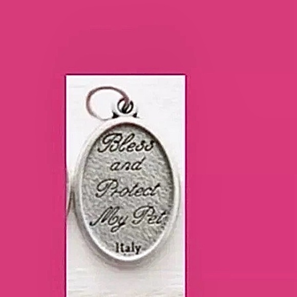 2 PET MEDALS ST FRANCIS MEDAL FOR CATS AND DOGS AND PRAY CARDS CHARITY - Picture 6 of 7